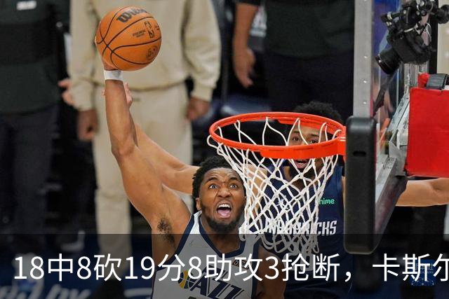 18中8砍19分8助攻3抢断，卡斯尔这场正负值+12